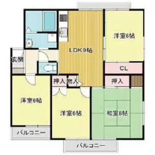 大阪府箕面市西小路3丁目【マンション】の間取り