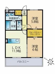 SAN TAROMARU【3階】の間取り