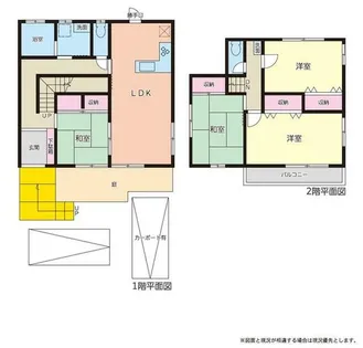 愛知県一宮市開明字新田沼【一戸建】の間取り
