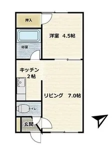 マンション淳【202号室】の間取り