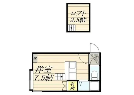 PLAZA IN 本通【0105号室】の間取り