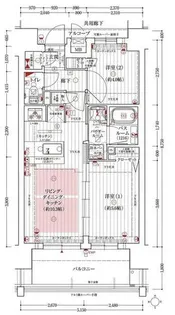 愛知県名古屋市中村区亀島2丁目【マンション】の間取り