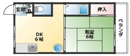 三野ハイツ【202号室】の間取り