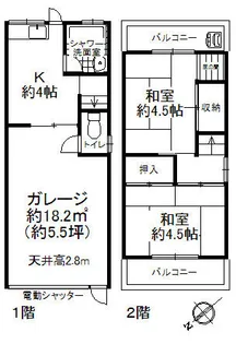 大阪府堺市堺区大浜北町1丁【一戸建】の間取り
