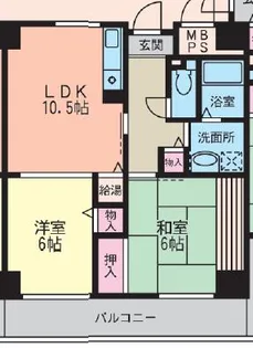 メイカビル【9階】の間取り