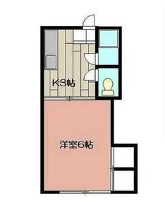 中井サンシャイン【201号室】の間取り