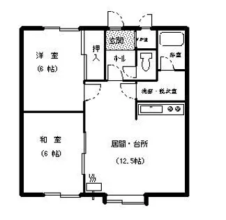 コーポフレンド【2階】の間取り