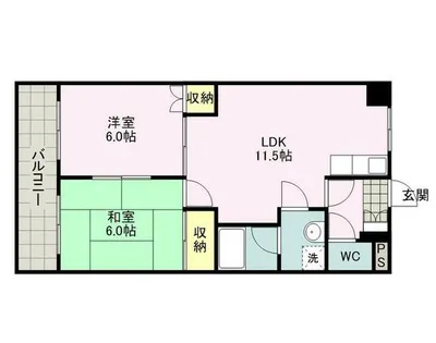 スターマンション【302号室】の間取り