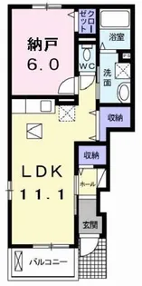 モス フロックス ノイ【1階】の間取り