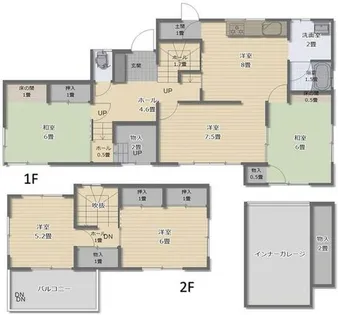 滋賀県大津市南郷4丁目【一戸建】の間取り