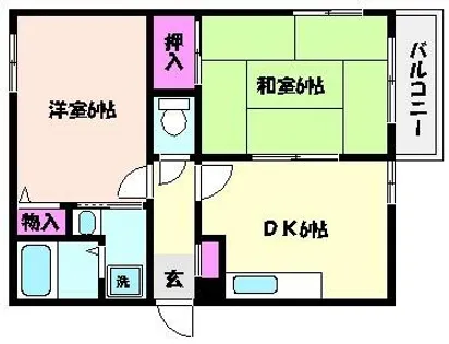 リンクス青木【2階】の間取り