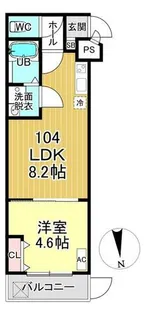 京都府京都市伏見区桃山水野左近西町【アパート】の間取り