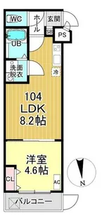 京都府京都市伏見区桃山水野左近西町【アパート】の間取り