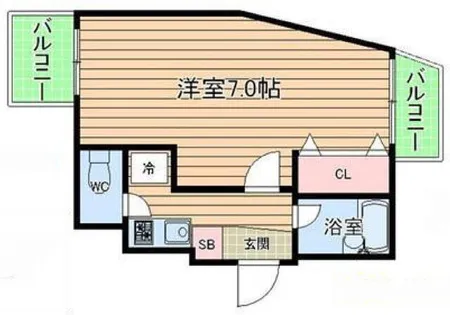 ディナスティ福島【7階】の間取り