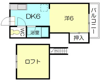 クラブハウス萩原【205号室】の間取り