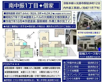 大阪府枚方市南中振1丁目【一戸建】の外観