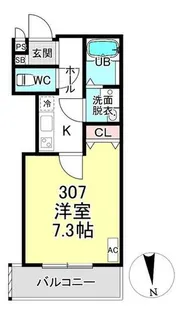 京都府京都市伏見区桃山水野左近西町【アパート】の間取り