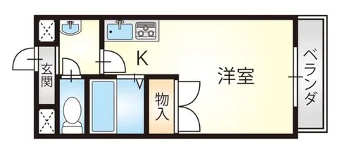 和歌山県和歌山市鳴神【マンション】の間取り