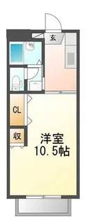 愛知県名古屋市名東区香流2丁目【アパート】の間取り