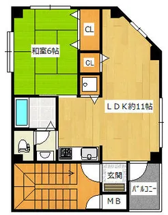バーベナ【4F号室】の間取り