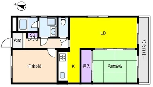 プティヴィラ【3階】の間取り