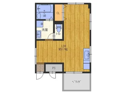 二条コーポ【603号室】の間取り