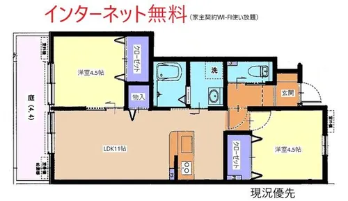 アンリコートⅡ【1階】の間取り
