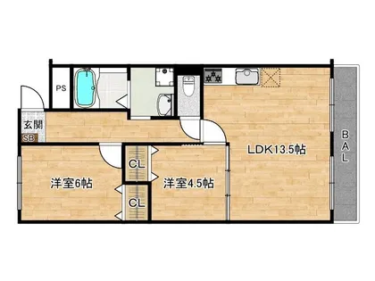 コーポマイライフ18【106号室】の間取り