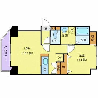 ノースプレミア大通北【9階】の間取り