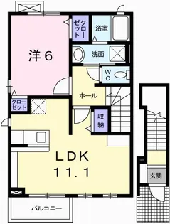 フラン北条【2階】の間取り