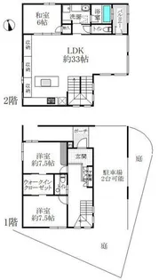 愛知県名古屋市西区数寄屋町【一戸建】の間取り