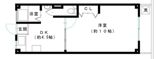 パレス上原【4階】の間取り