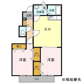 コーポM【102号室】の間取り