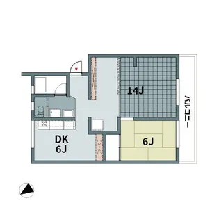 コーポ江戸屋敷【242号室】の間取り