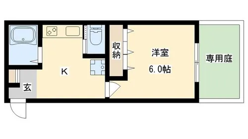 ハイツRT【101号室】の間取り