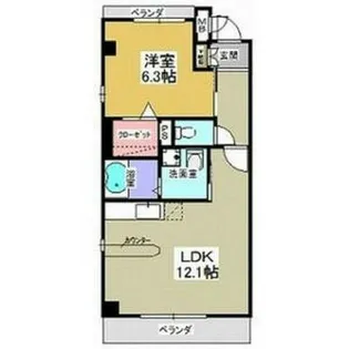 愛知県名古屋市名東区牧の原1丁目【マンション】の間取り