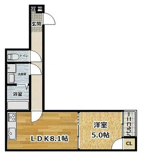 京都府京都市伏見区深草東伊達町【アパート】の間取り