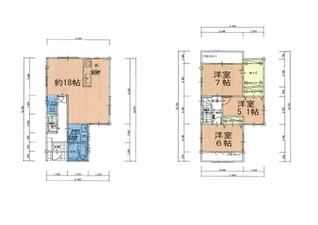 滋賀県大津市衣川1丁目【一戸建】の間取り