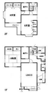 福岡県中間市七重町【一戸建】の間取り