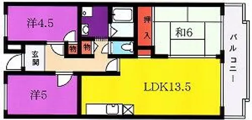 セレーノ園田【105号室】の間取り
