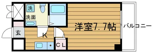 大阪府摂津市千里丘1丁目【マンション】の間取り