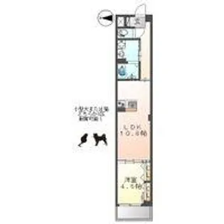 大阪府大阪市生野区小路東2丁目【マンション】の間取り