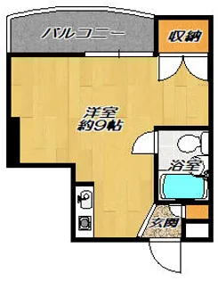 ベルハイム畷【4階】の間取り