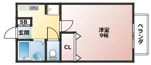 エフハイツ【201号室】の間取り