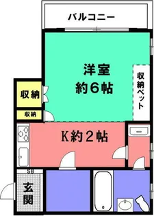 ライオンズマンション王子公園第5【205号室】の間取り