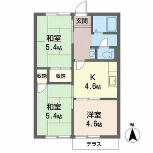 フォーラム26 A棟【2階】の間取り