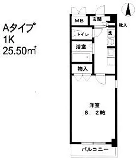 聖和マンション弐番館【2階】の間取り