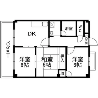 和歌山県和歌山市舟津町4丁目【マンション】の間取り