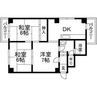 和歌山県和歌山市西高松1丁目【マンション】の間取り