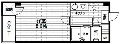 大阪府大阪市中央区内平野町1丁目【マンション】の間取り